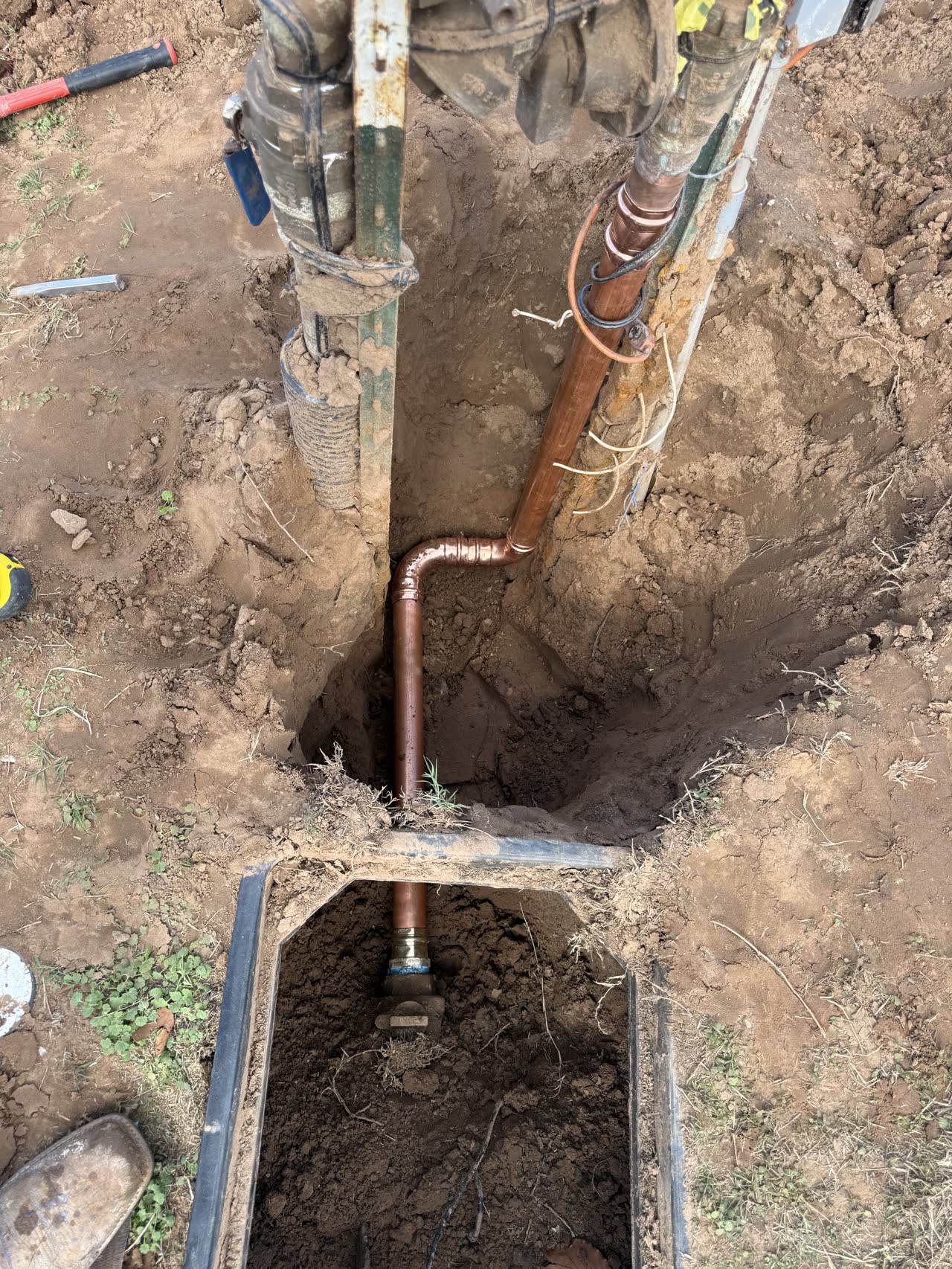 Copper water line repair by C-IT-ALL Plumbing in Tulsa, OK